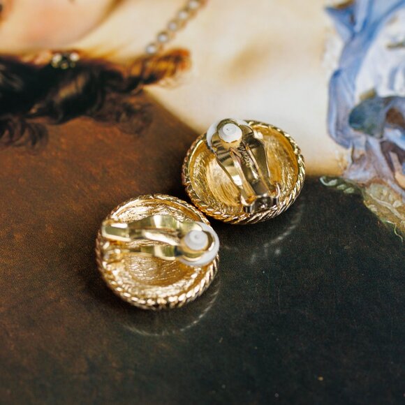 Givenchy Monogram Gold-tone Clip-on Earrings - Picture 4 of 5